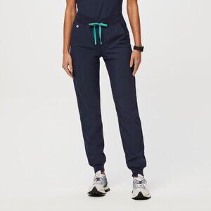 FIGS Zamora FREEx Lined Jogger Scrub Pants in Navy Blue, size S/P